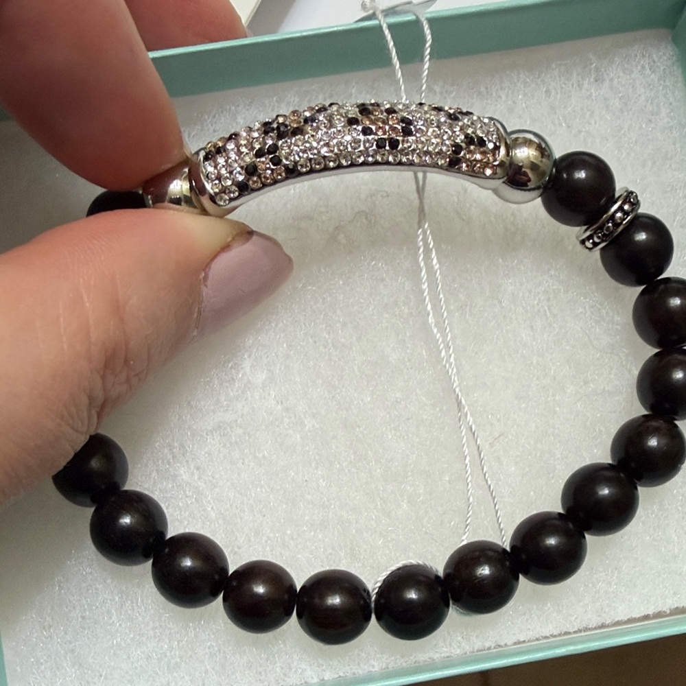 Park Lane Black and Silver Beaded Bracelet